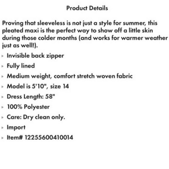 Plus size 18 Eloquii Metallic Dress Gown Ruffle Straps New Women's - Picture 2 of 6